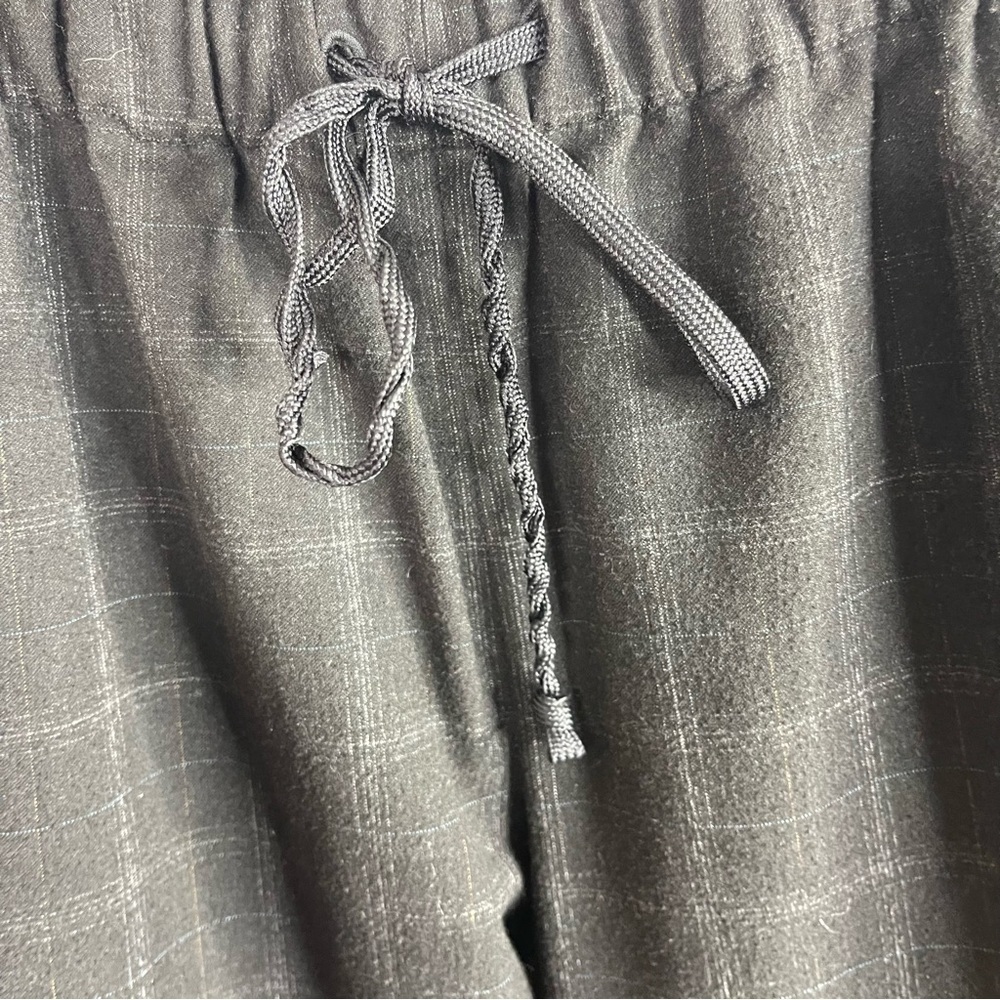 The Group Babaton Jimmy Pant Mid Rise Twill Trousers Black Fine Grid Size XS - Picture 5 of 8